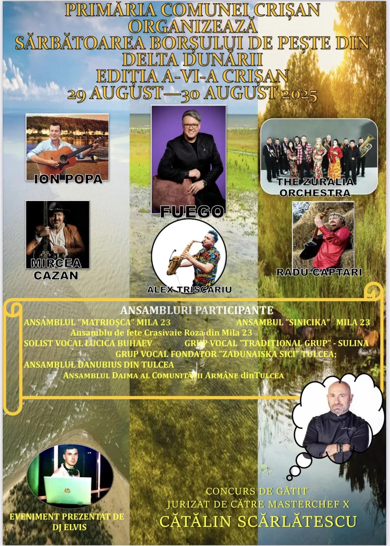 sărbătoarea borșului de pește afis